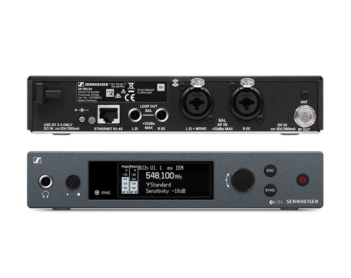 Sennheiser EW IEM G4-TWIN-G Wireless In-Ear Monitoring - 566-608 MHz, view 3