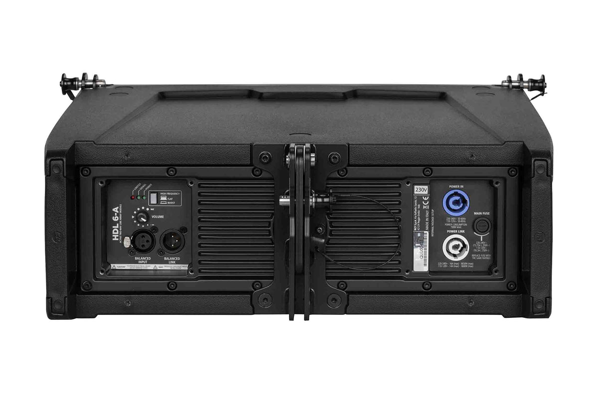 RCF HDL6-A, 1400W Dual 6" Active Line Array Module - Black, view 7