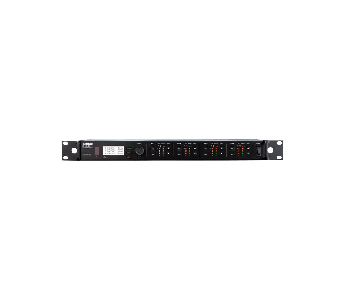 Shure ULXD4Q-GV Quad-Channel Digital Wireless Receiver, view 3