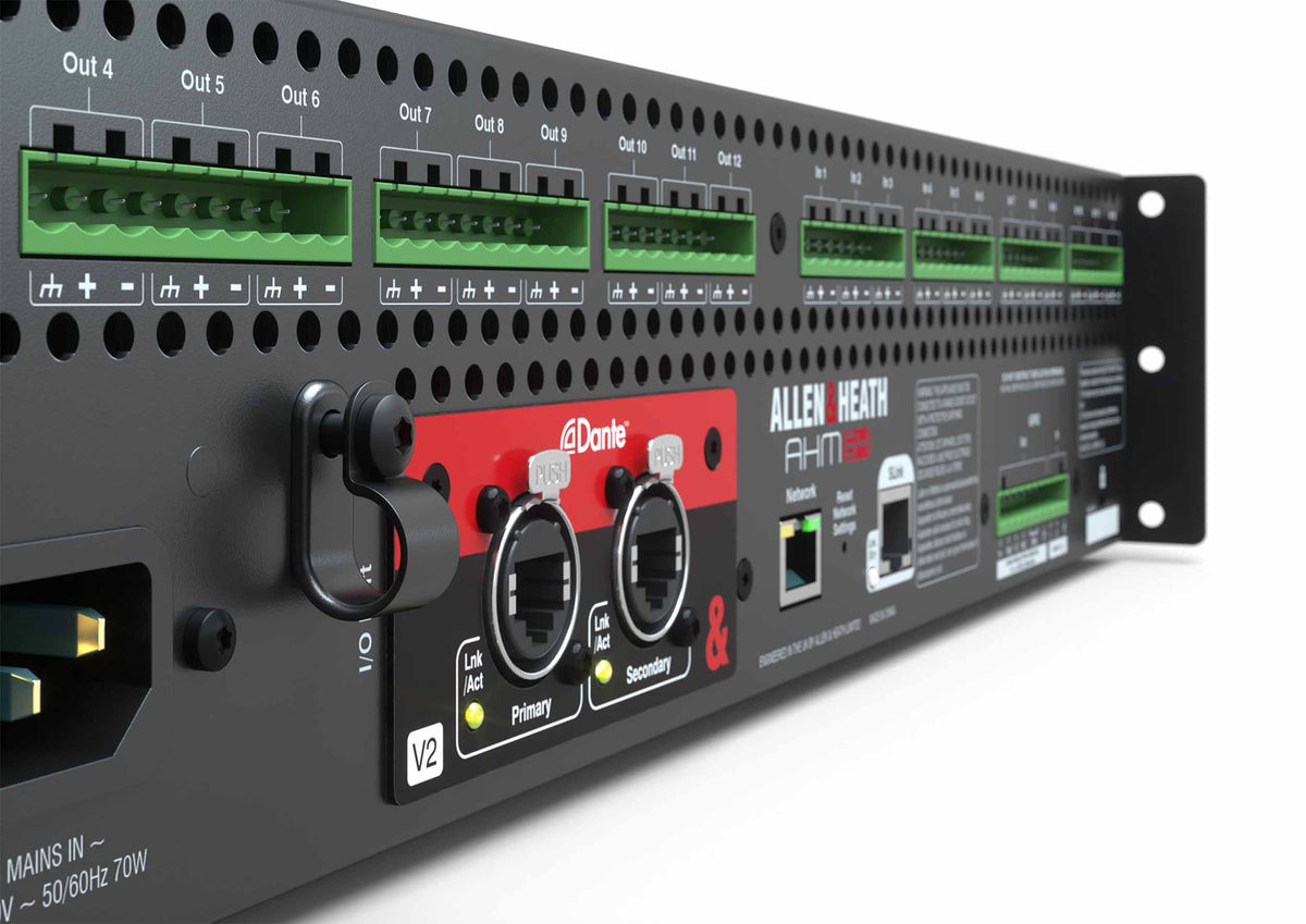 Allen & Heath AHM-64, 64x64 Audio Matrix Processor with 12x12 I/O, view 11