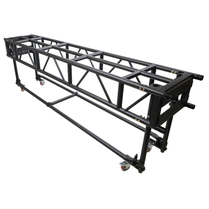 ProX XT-PRERIG10FTBLK Black Pre-Rig Truss Segment w/ Removable Rolling, view 4