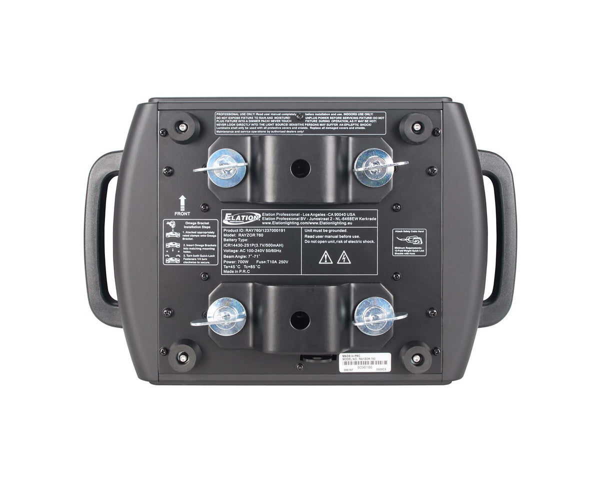 Elation RAYZOR 760 7x 60-Watt RGBW LED Wash Fixture w/ SparkLED Effect, view 8