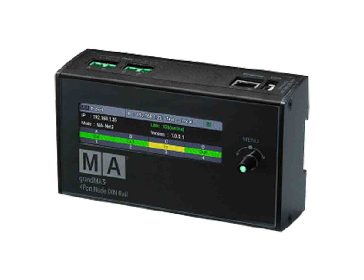 MA Lighting MA4011702 Grandma3 4Port Node DIN-Rail