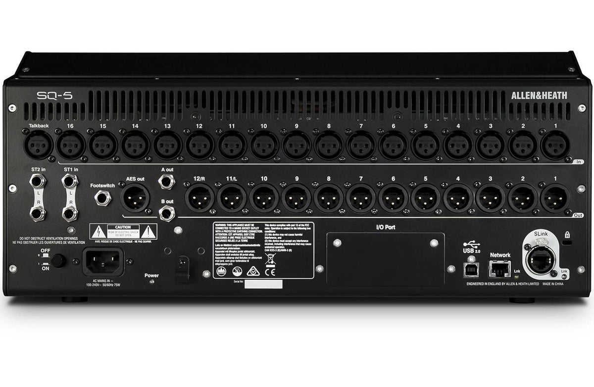 Allen & Heath SQ-5 48-Channel & 36-Bus Digital Mixer w/ 16+1 Motorized Zoom, view 7